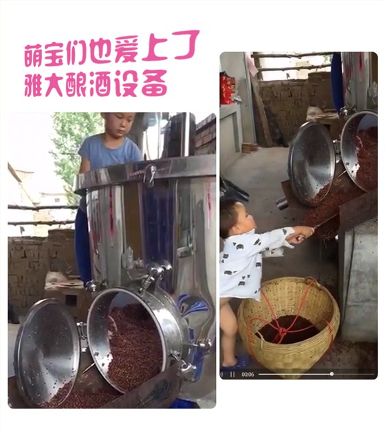 萌寶們也愛上了雅大蒸汽釀酒設備