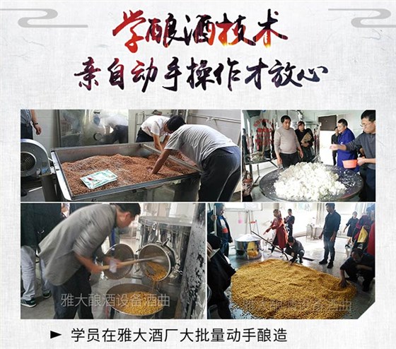 新工藝釀酒設備靠譜嗎？白酒怎樣才能長時間儲存？-03學員在雅大酒廠親自動手操作