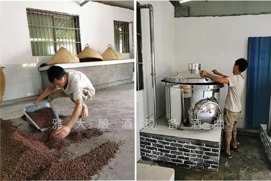 傳統(tǒng)釀酒工藝+側(cè)開口固態(tài)蒸餾釀酒設(shè)備釀酒好在哪？5